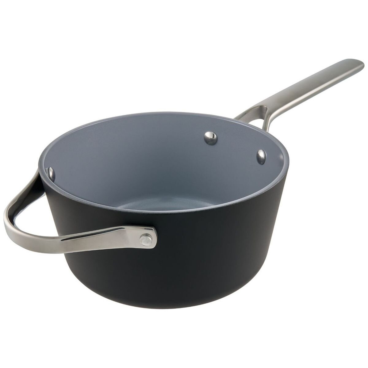 Pyrolux NexGen 20cm Saucepan with Lid and Helper Handle 2.8L - Ebony Ceramic, Induction Base - 11507