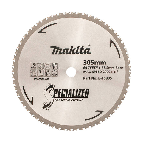 Makita 305mm 60T Metal Cutting Circular Saw Blade