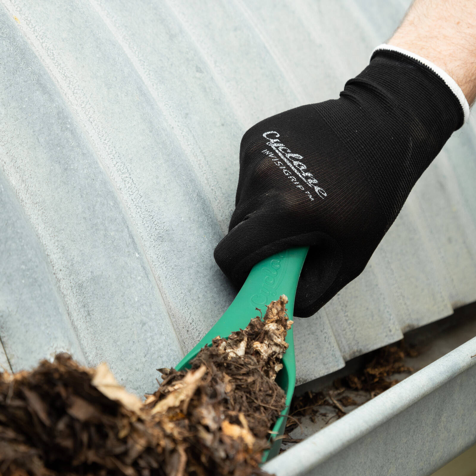 Cyclone Small Invisigrip Tough Gardening Gloves Nylon Nitrile Nonslip Grip