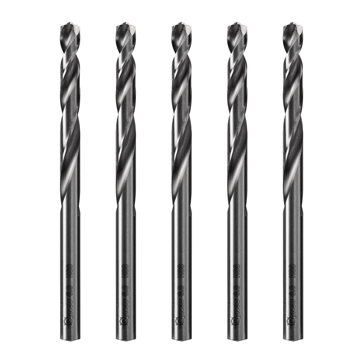 Kango 6mm HSS Drill Bit 5 Pack - High-Speed Steel - Four Cut Design - Efficient Chip Removal - SuperSaverAU - view 2