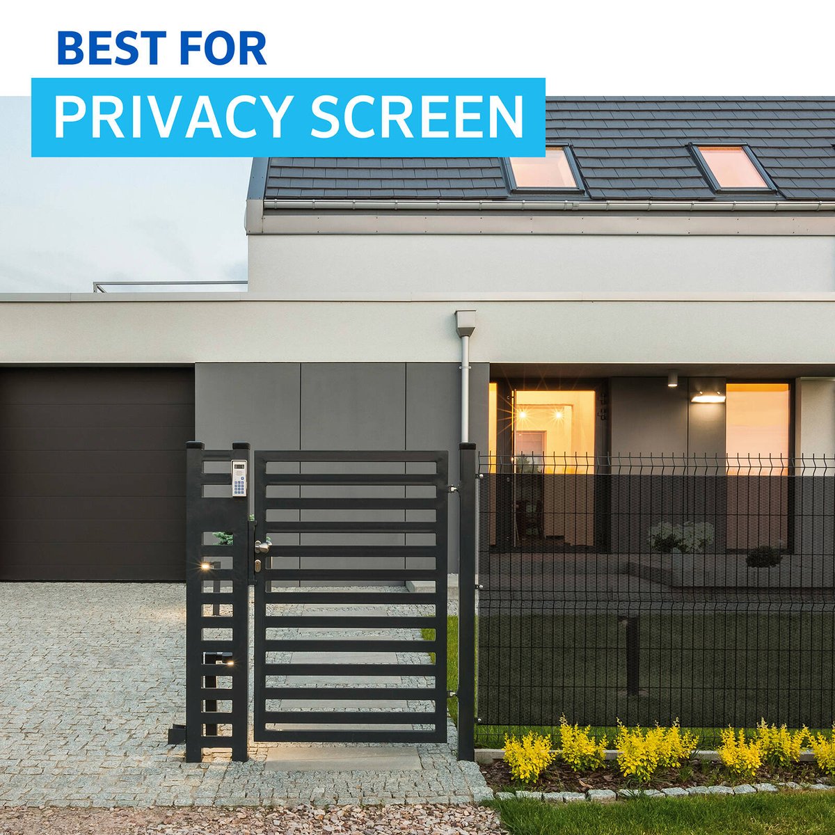 Coolaroo 1.83 x 3m Graphite Heavy Duty Screening Shade Cloth - HDPE 70% UV Block