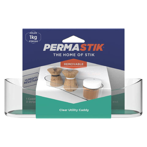 Permastik Clear Utility Caddy - 1kg Capacity - 45mm x 45mm x 163mm - SuperSaverAU - view 1