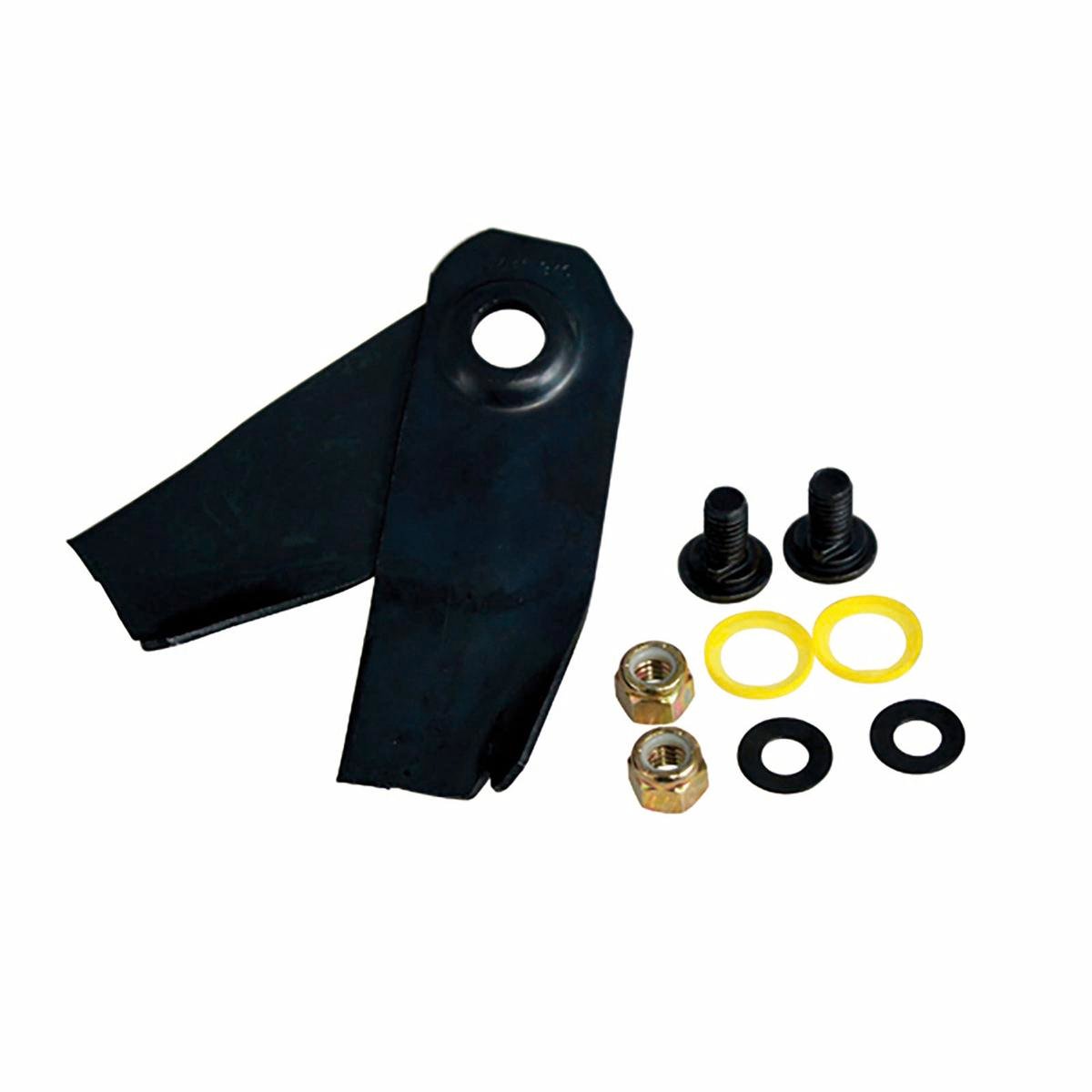 Victa 18 Inch Mower Swing Blade and Bolt Set, Black Metal
