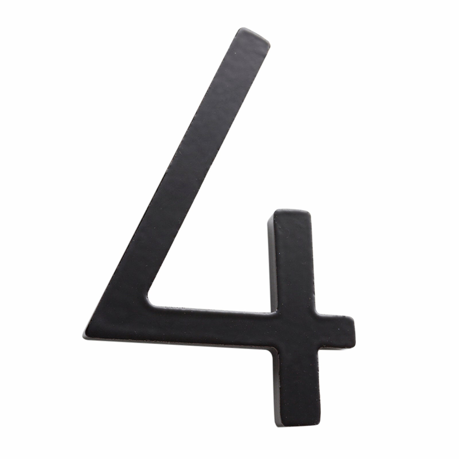 Sandleford Zone House Number 4 75mm Black Galvanised Steel, Powder Coated Weather Resistant