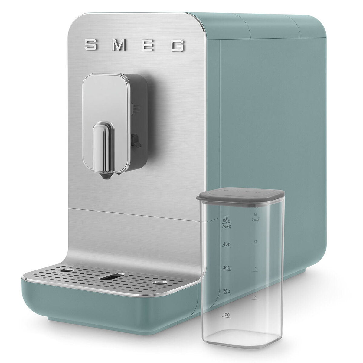 Smeg Automatic Coffee Machine with AutoMilk - 19-Bar Pump, Quick Clean, Emerald Green - BCC13EGMAU