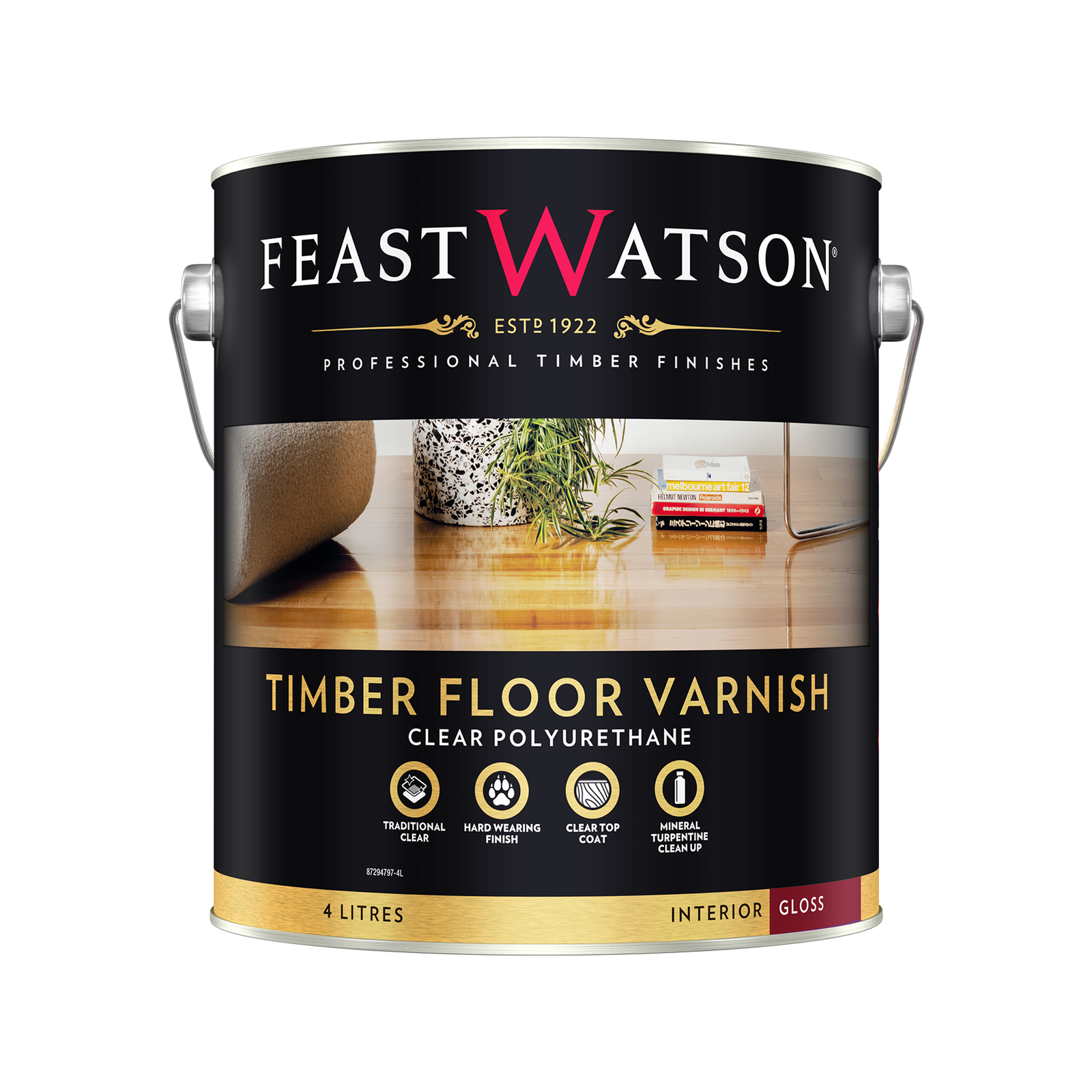 Feast Watson Gloss Oil Based Timber Floor Varnish 4L