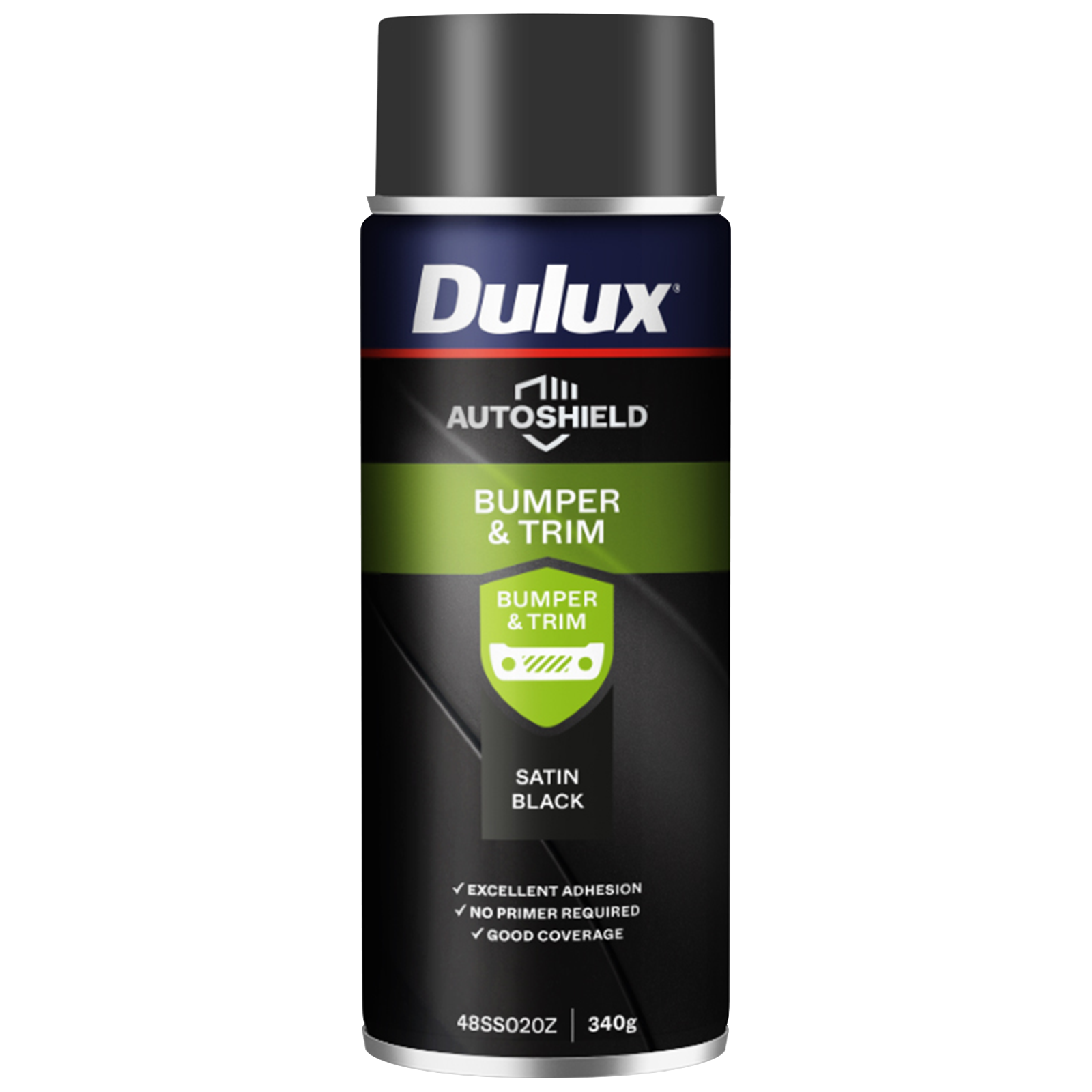 Dulux Autoshield 340g Satin Black Bumper Spray Paint, Durable Automotive Bumper Finish