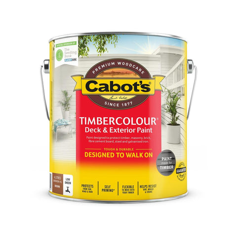 Cabot S Timbercolour Deck Paint 4L Brown UV Resistant Water Based - SuperSaverAU - view 1