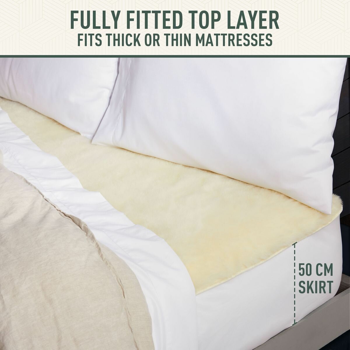 Sunbeam Sleep Perfect Wool Fleece Super King Electric Blanket - Australian Wool, 6 Heat Settings - BLW6681