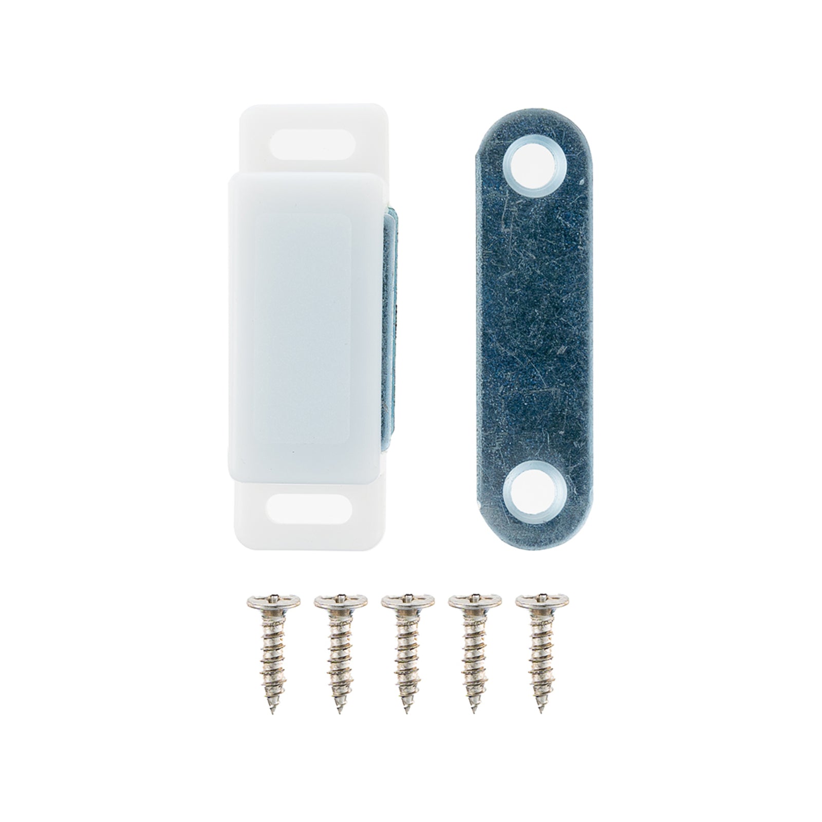 Taskmaster 46mm White Magnetic Door Catches Plastic 20 Pack
