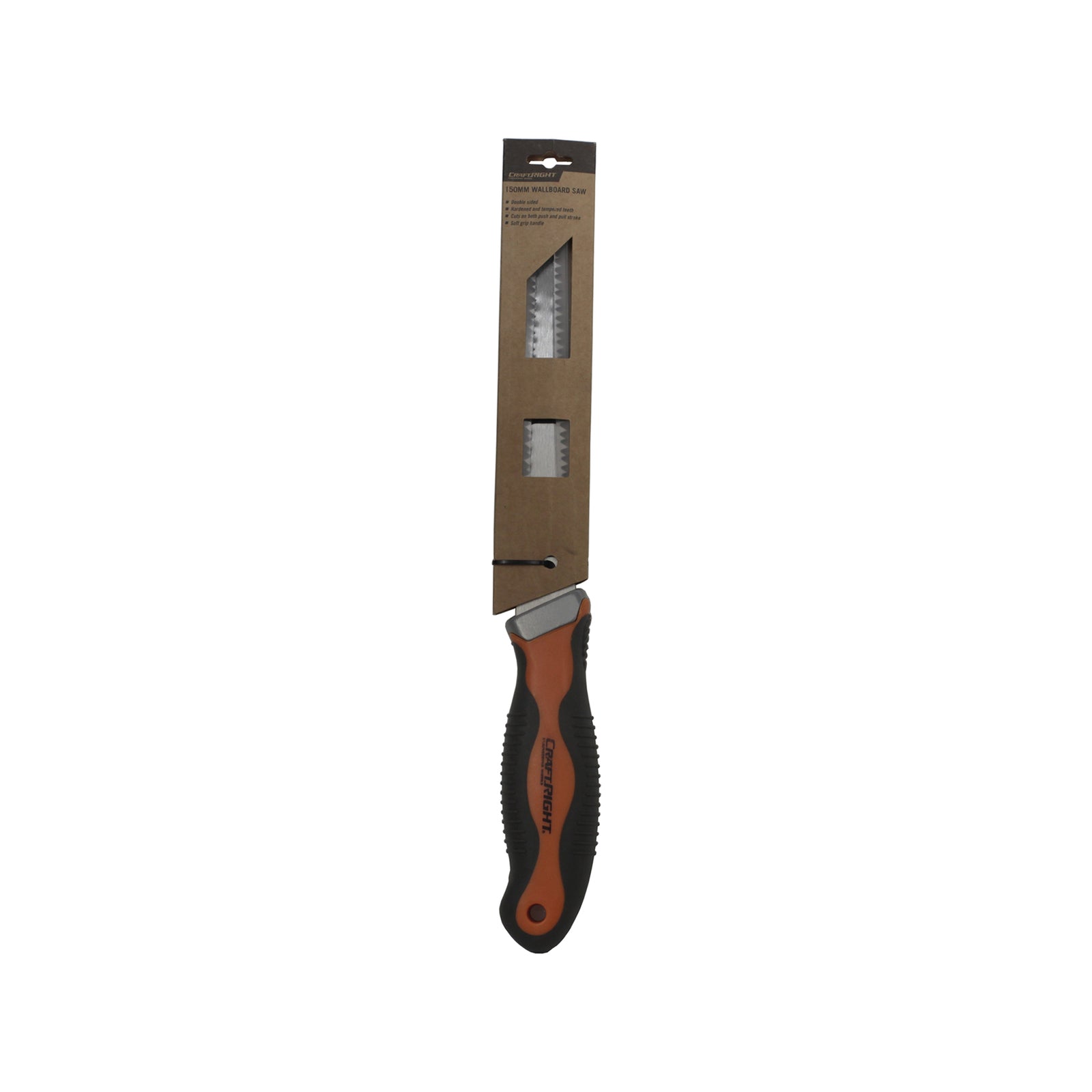 Craftright 150mm Wallboard Saw, 7 TPI, 65Mn Steel Blade, Soft-Grip Handle