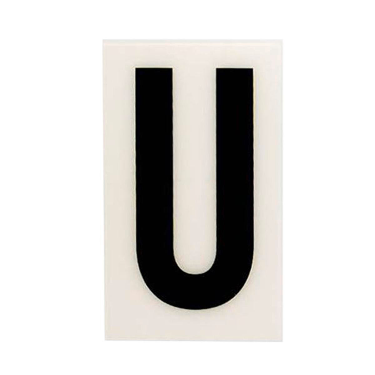 Sandleford 60mm White Self Adhesive House Letter U - Weather Resistant
