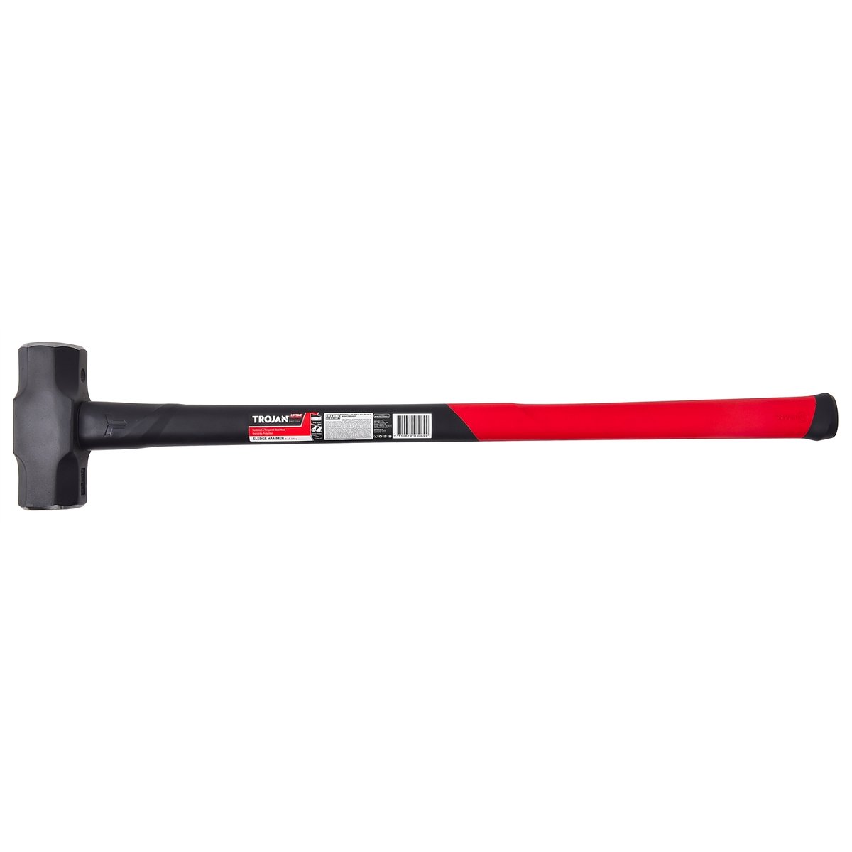 Trojan 8lb Fibreglass Sledge Hammer - 4.79kg - Red and Black - SuperSaverAU - view 4