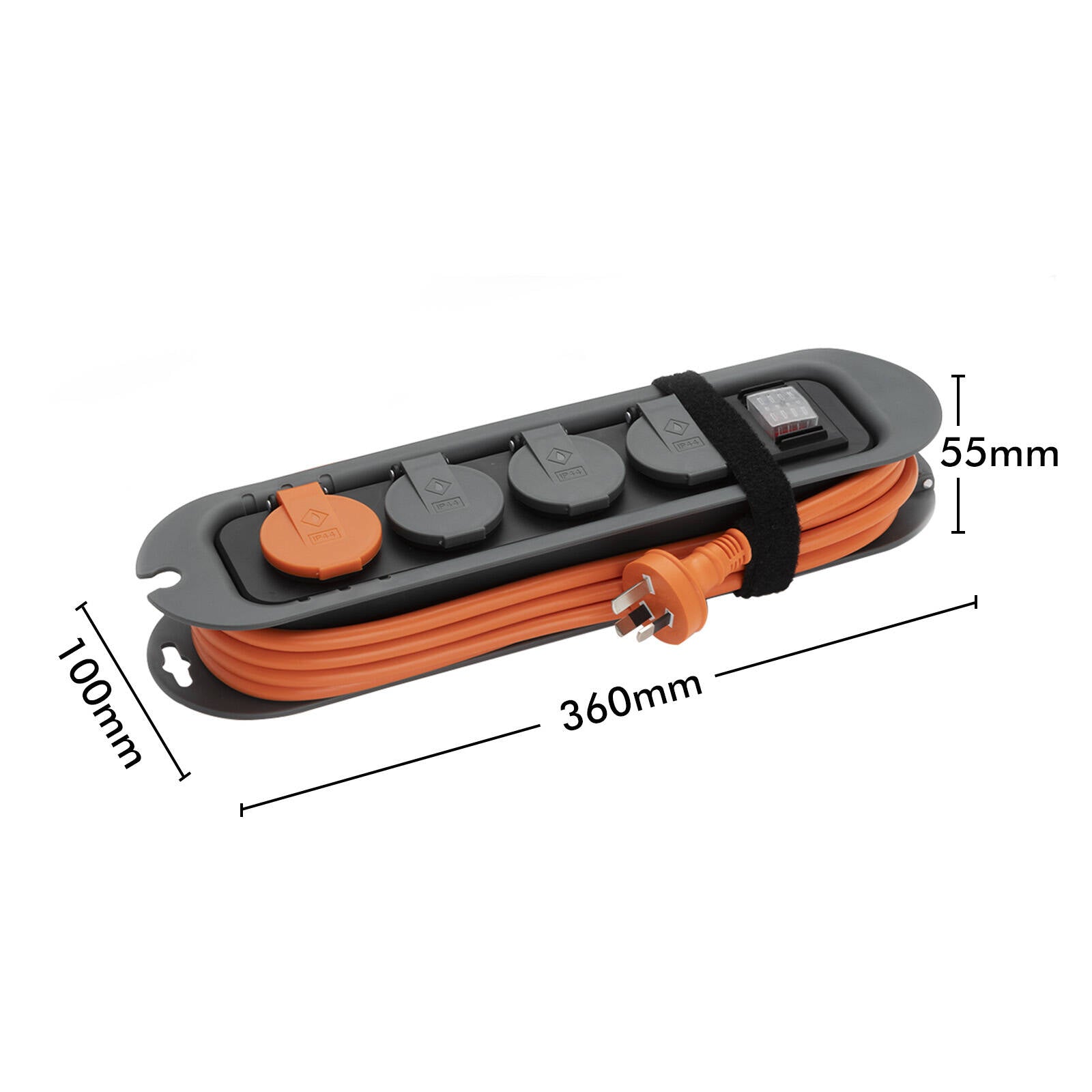 DETA Trade Tuff 3 Outlet Heavy Duty Powerboard PD20W USB-C 3m DPHH03IPAC-3M