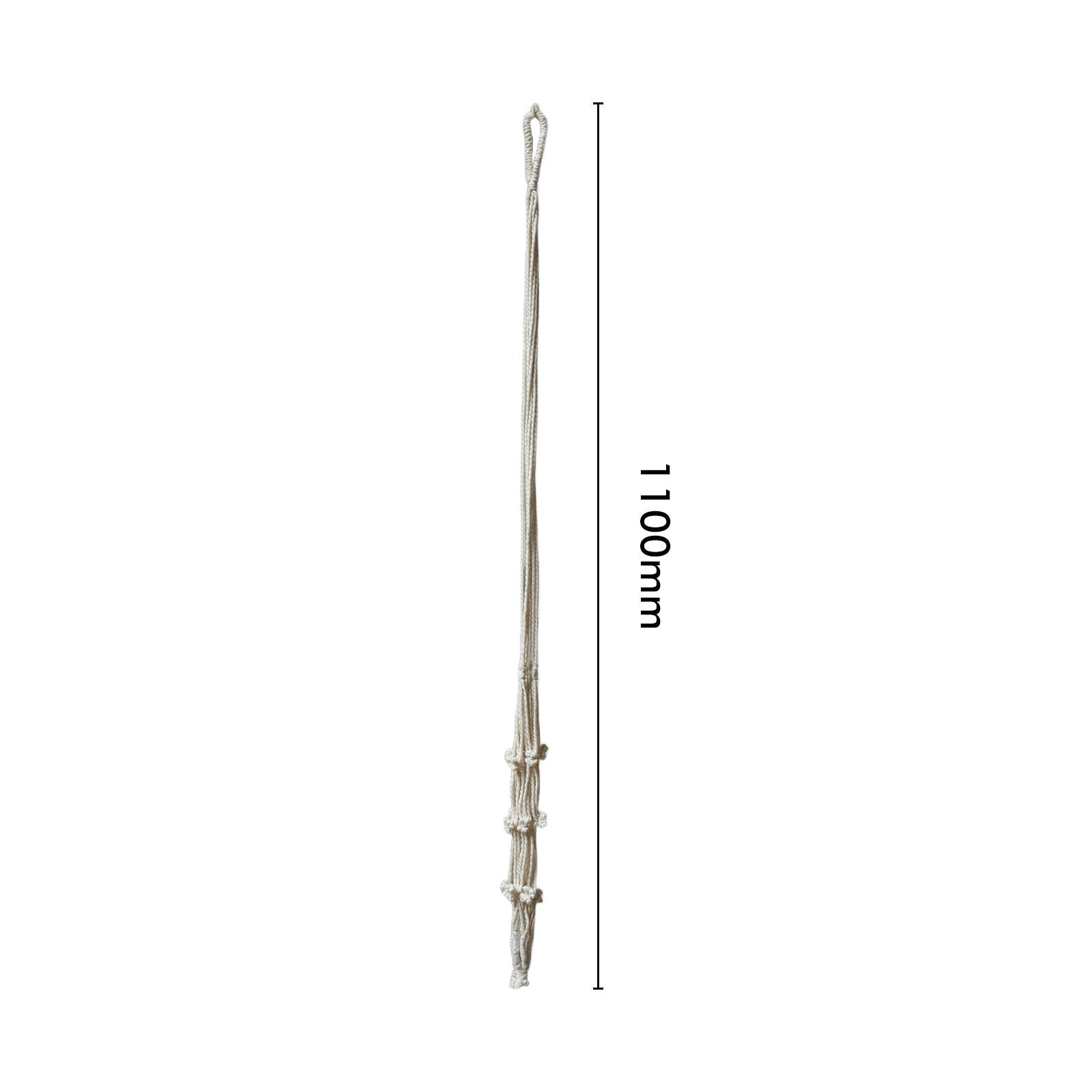 Eden 110cm Natural Cotton Macrame Plant Hanger With Tassels