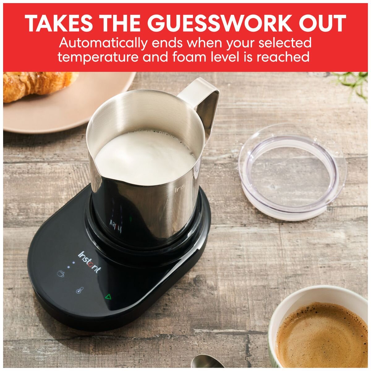 Instant Pot Frother Station 500ml - Stainless Steel Jug, Hot and Cold Frothing - 140-3457-01-AU