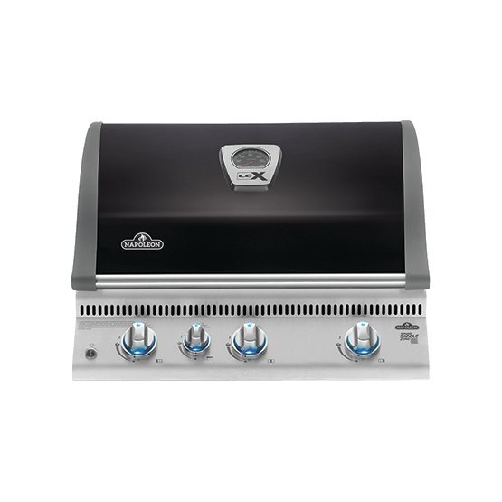 Napoleon Lex 485 Built-In Natural Gas BBQ - Black, Infrared Rear Burner, Warming Rack - BILEX485RBINK-AU
