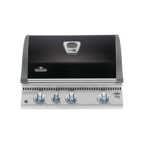 Napoleon Lex 485 Built-In Natural Gas BBQ - Black, Infrared Rear Burner, Warming Rack - BILEX485RBINK-AU