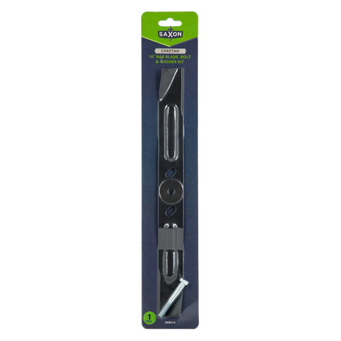 Saxon 16" Mower Blade & Bolt Set, 2 Pack, 2.5mm Thick, Suits 16" Victa Cheetah Ultralite Yardking