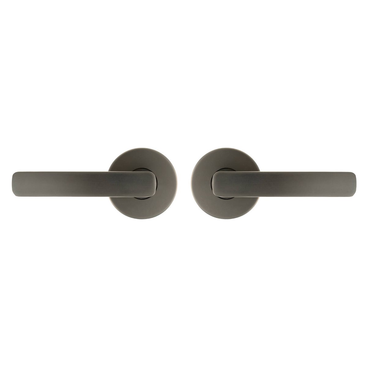 Ikonic San Fran Passage Lever Set Gunmetal Zinc