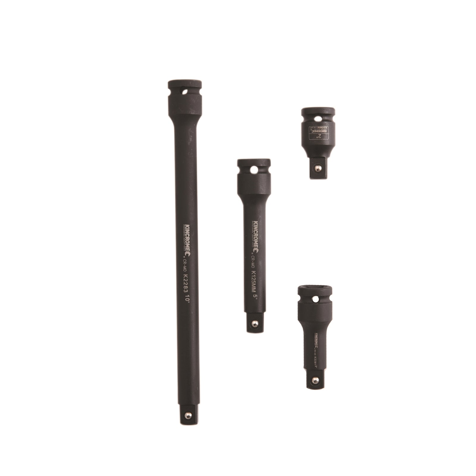 Kincrome Impact Socket Extension Bar Set 1/2" Drive Cr-Mo - 4 Piece