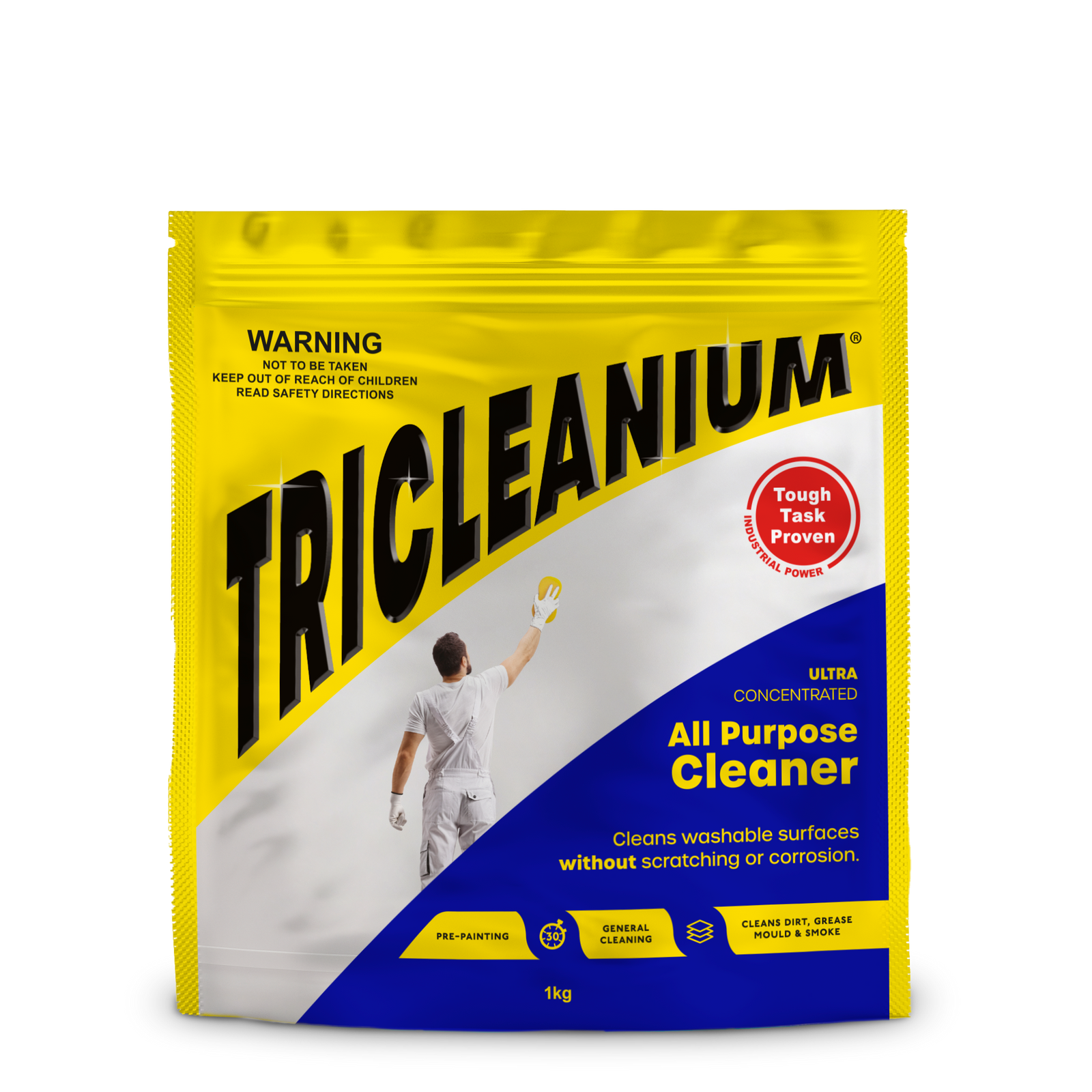Tricleanium 1kg All Purpose Cleaner Alkaline Salts Concentrated Surface Prep
