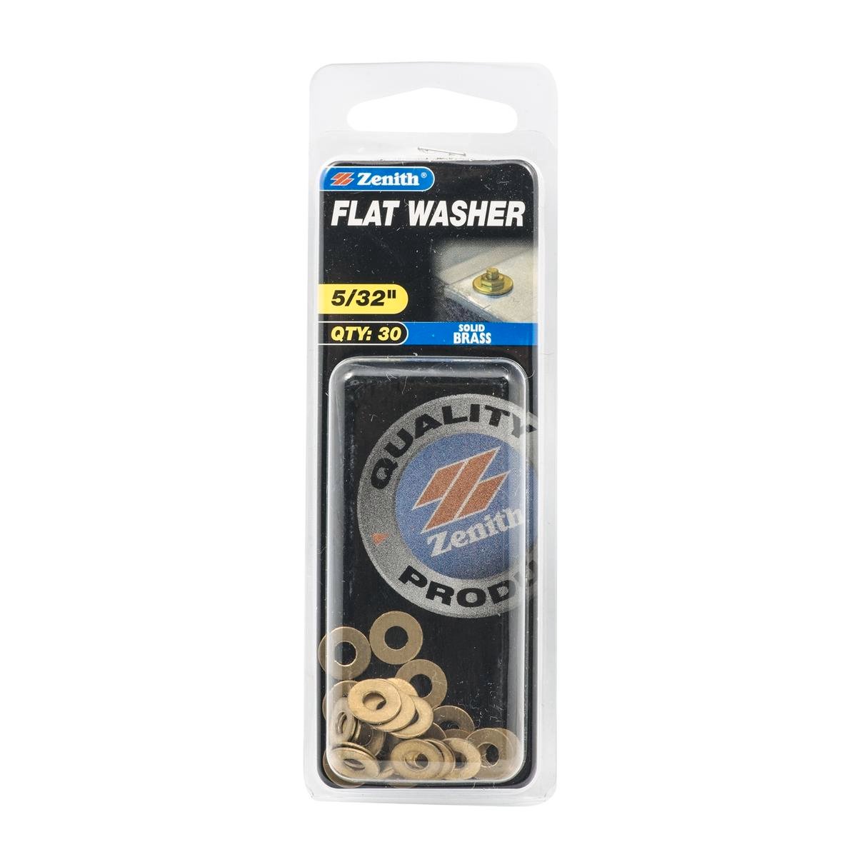 Zenith Flat Washer - 5/32 - 30 Pack - Solid Brass - Corrosion Resistant - SuperSaverAU - view 1