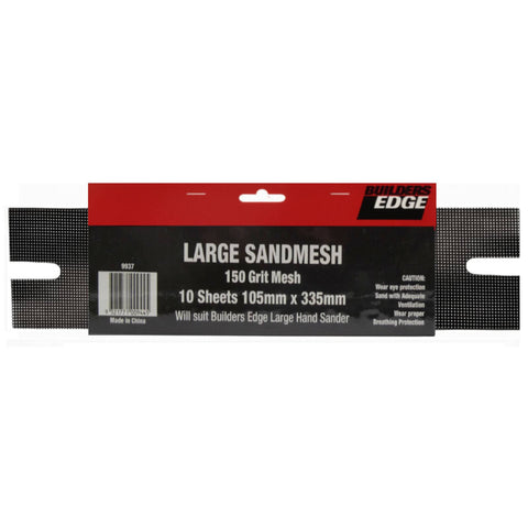 Builders Edge 335 x 105mm Sand Mesh Sheets, 10 Pack