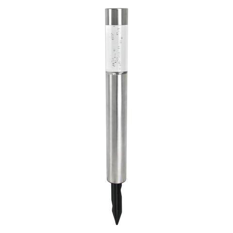 Click Bubble Solar LED Colour Changing Bollard Light Stainless Steel