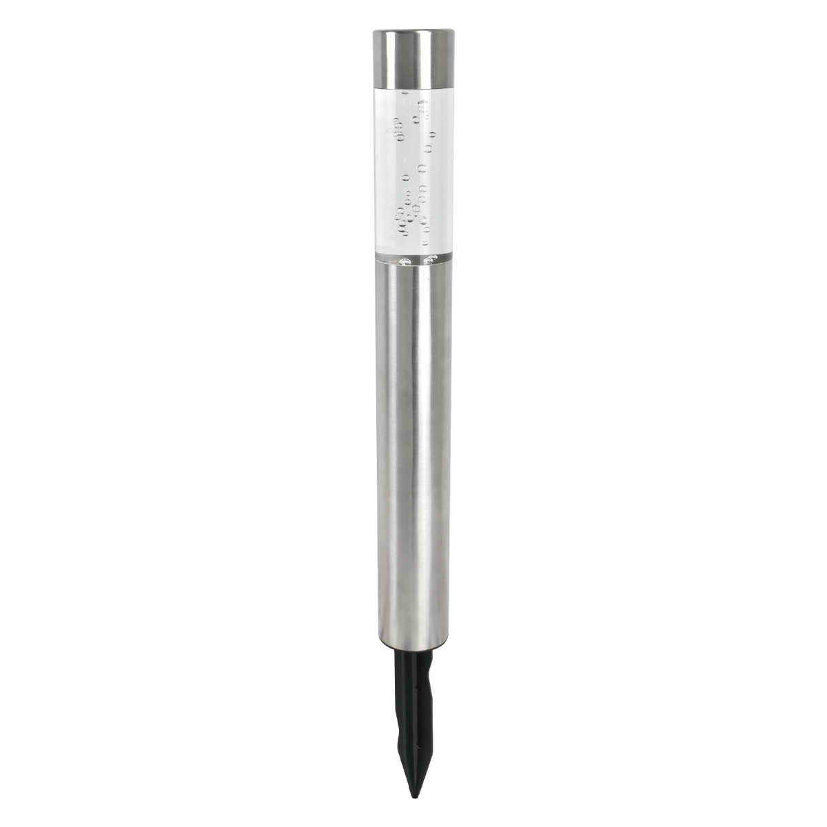 Click Bubble Solar LED Colour Changing Bollard Light Stainless Steel