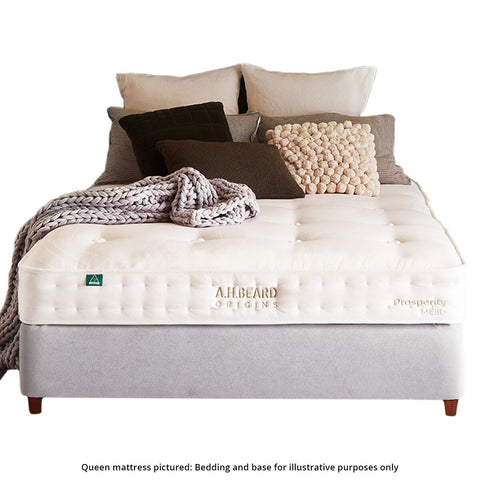 A.H. Beard Origins Prosperity MEIII+ Plush King Mattress - Merino Wool - 3,000 Evocoil Springs - SILFP3MK