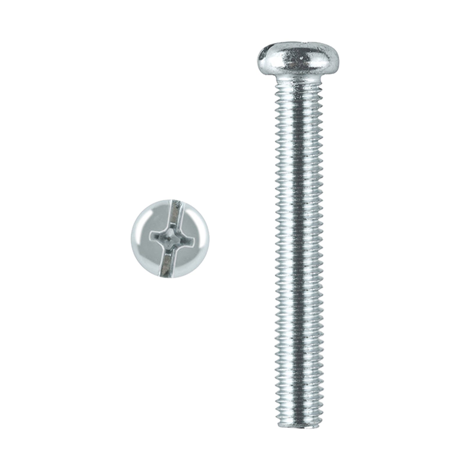Pinnacle M8 x 80mm Zinc Plated Round Head Bolts and Nuts - 2 Pack