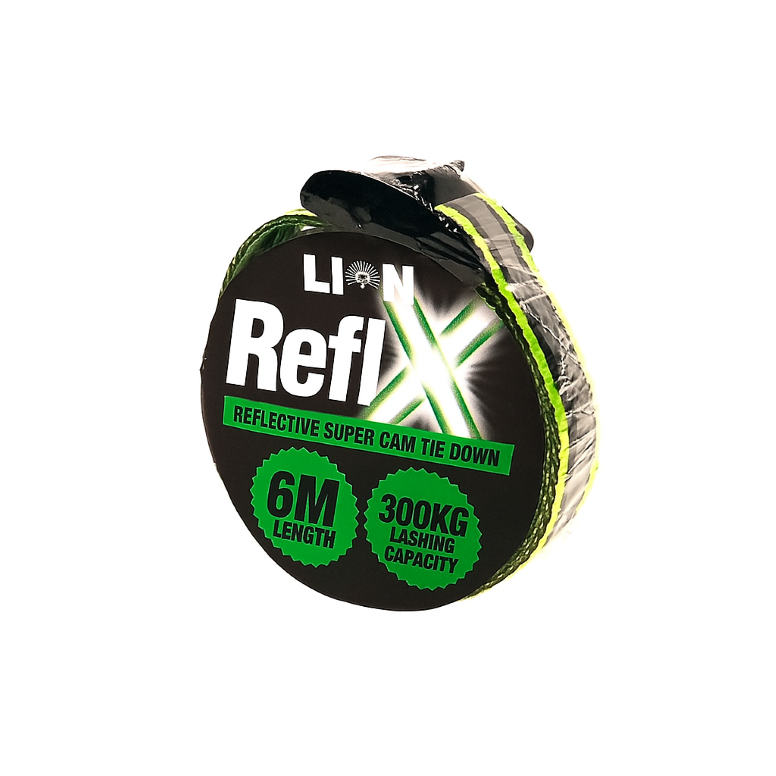 Lion 6m 300kg Reflective Super Cam Buckle Tie Down UV Protected