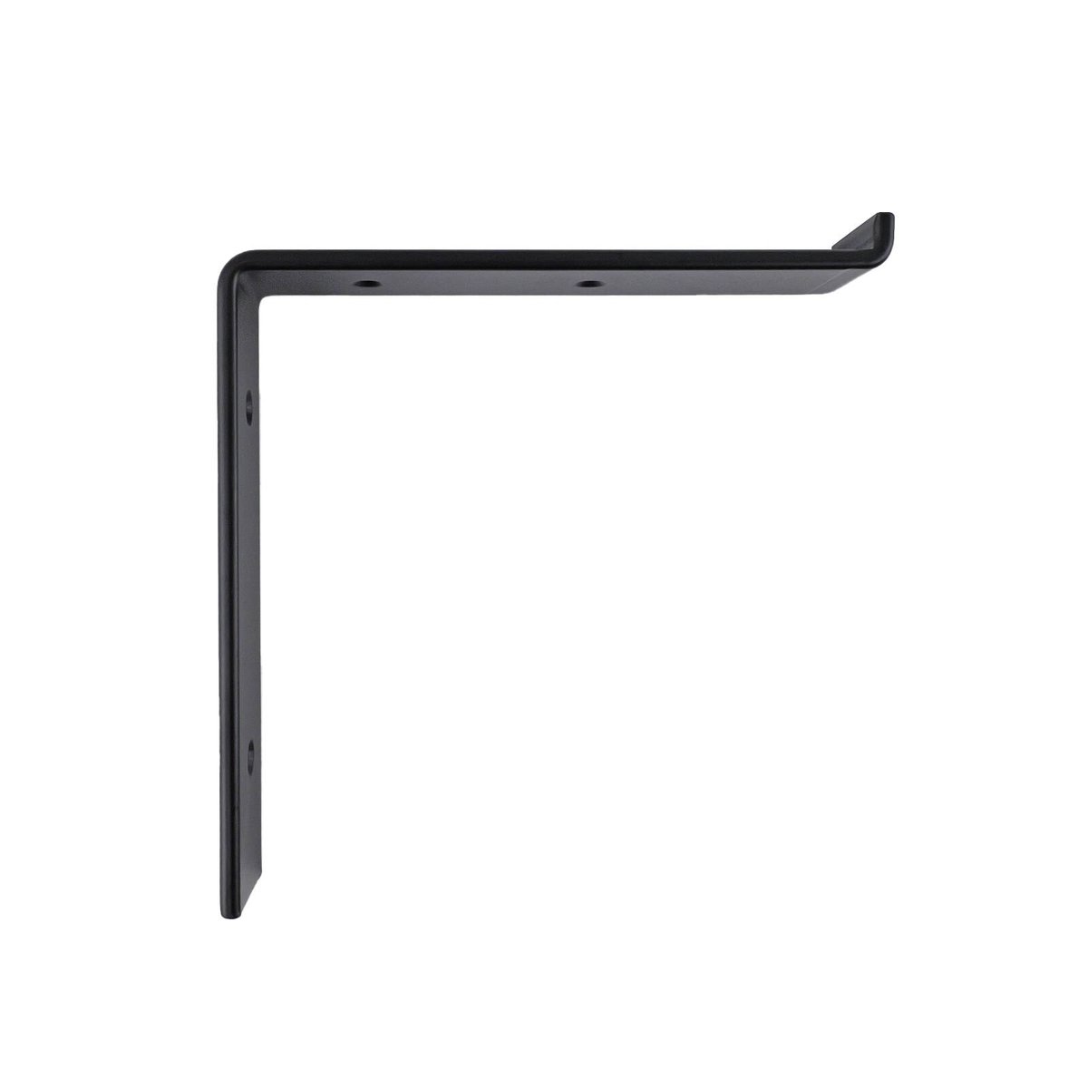 Carinya 185 x 185mm Black Powder Coated Steel Lipped Angle Bracket Wall Mount 100kg Load