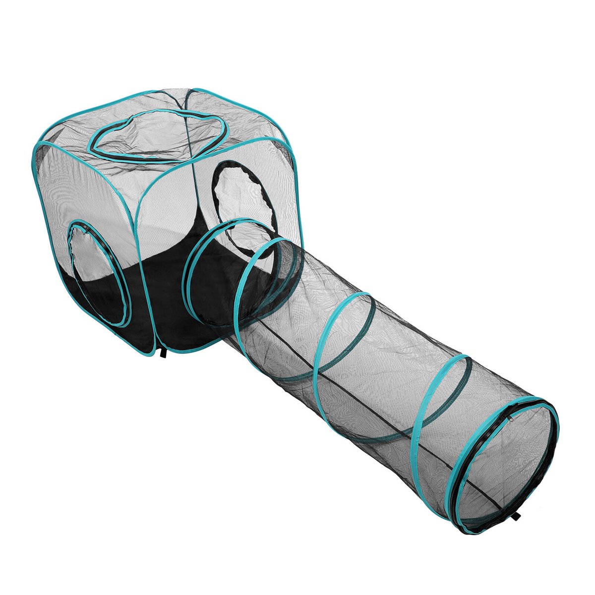 Paws Claws Mesh Pop Up Activity Centre 2 Piece Set 195 x 70 x 70cm - Lightweight, Collapsible - SuperSaverAU - view 2