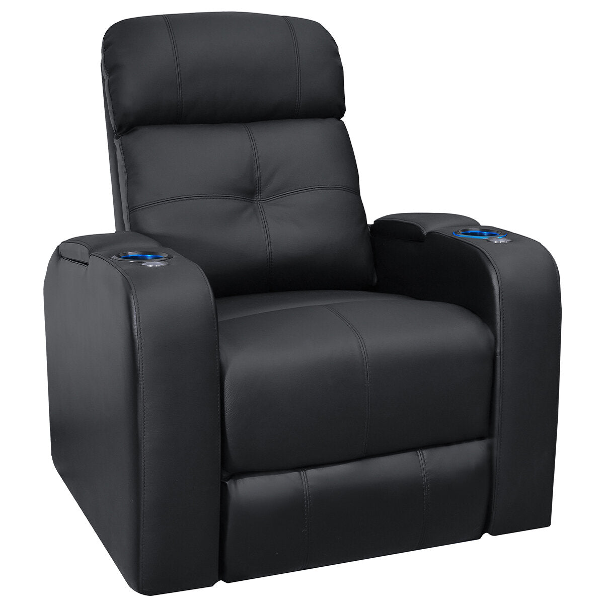 Valencia Verona Home Theater Premium Top Grain Italian Nappa Leather Single Seater - SuperSaverAU - view 1