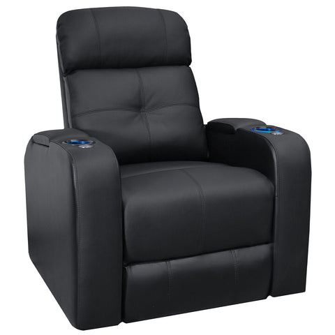 Valencia Verona Home Theater Premium Top Grain Italian Nappa Leather Single Seater - SuperSaverAU - view 1