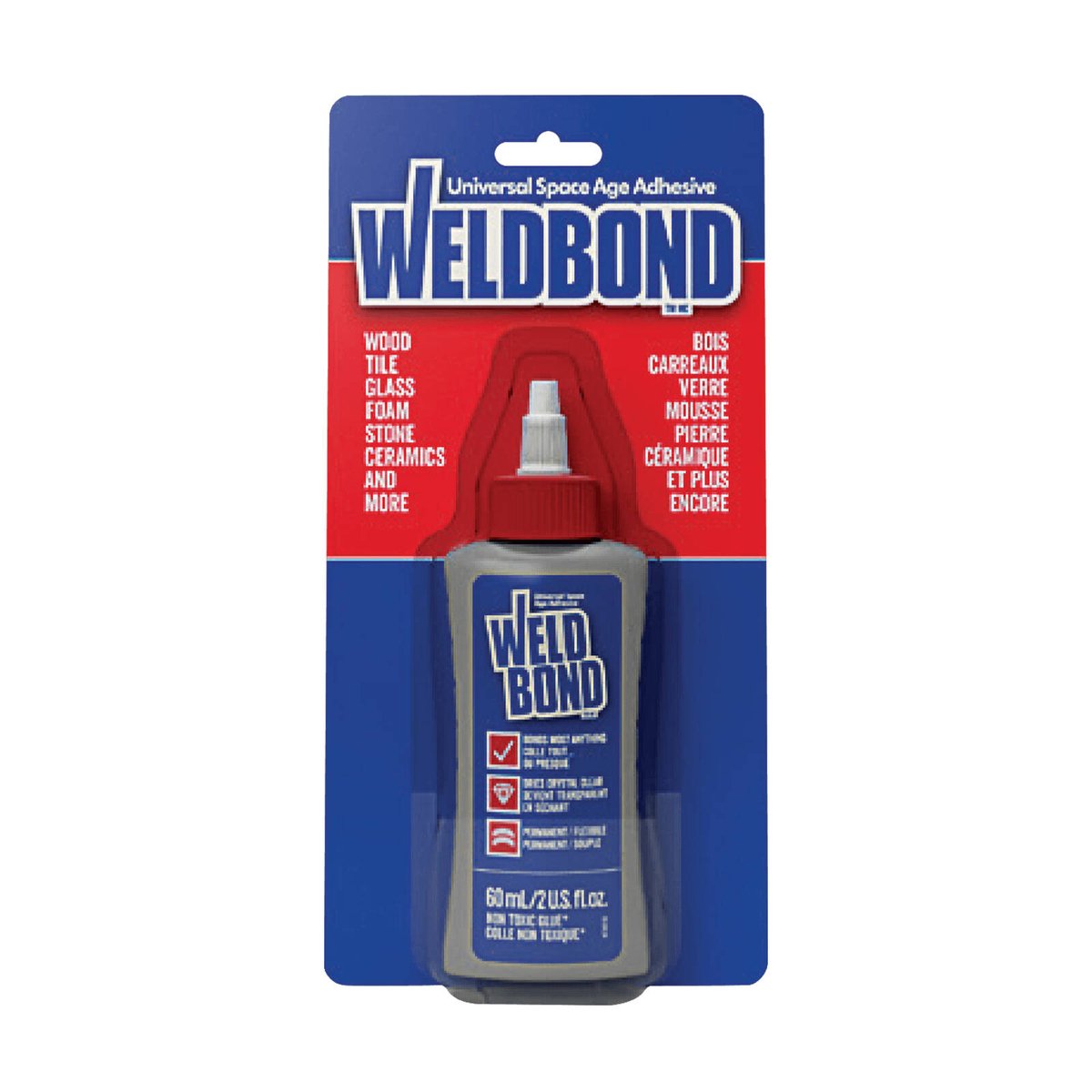 Weldbond Universal Adhesive 60ml Clear Flexible Bonding Agent - SuperSaverAU - view 1