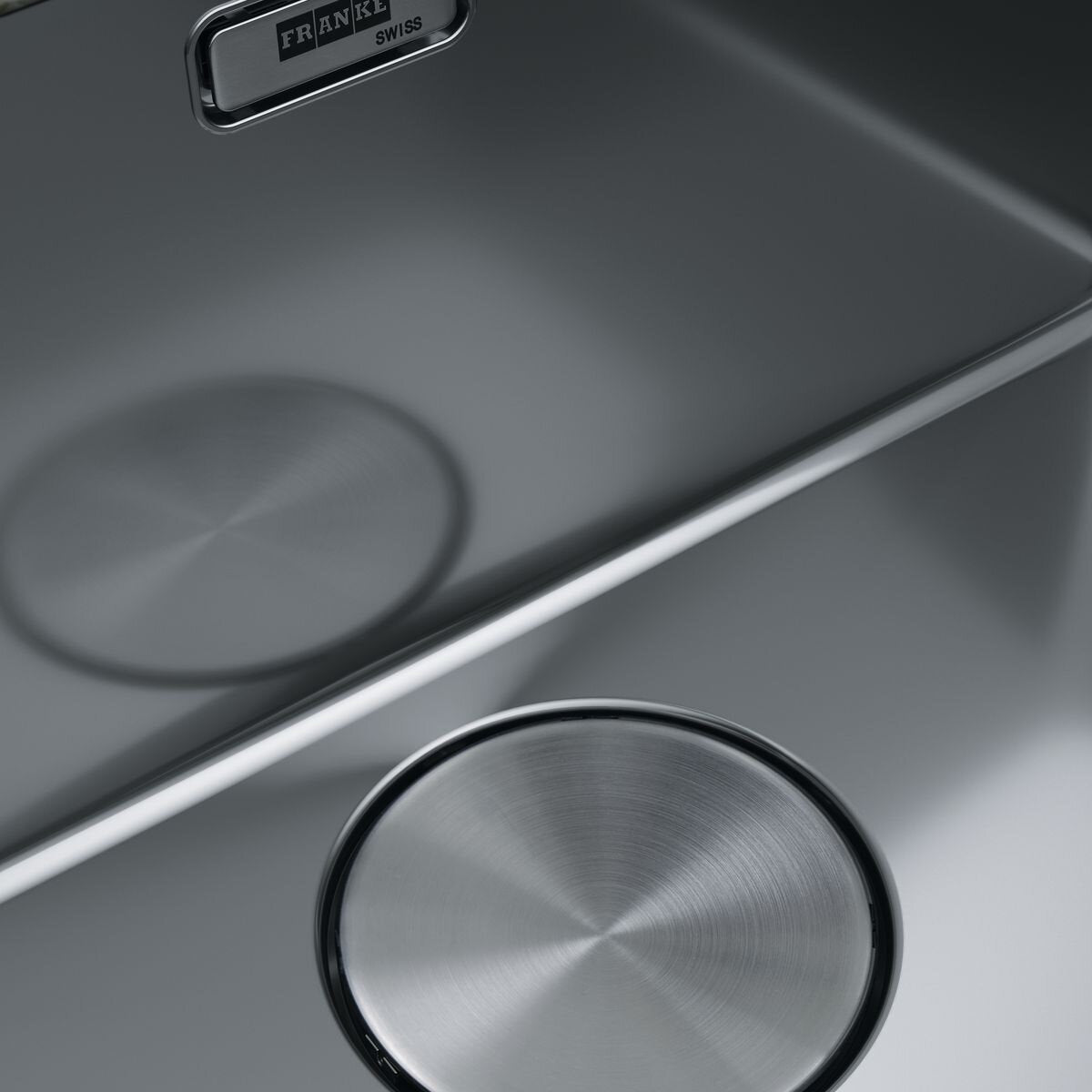 Franke Mythos 550mm single bowl undermount sink - stainless steel - sound deadening pads - MYX110-55B