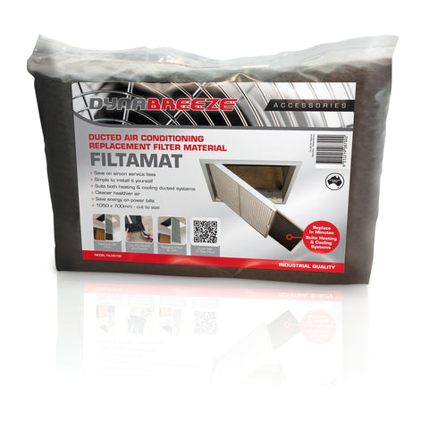 Dynabreeze 1000 x 700mm Cut To Size Non-Woven Polyester Air Conditioner Filtamat FA-87002