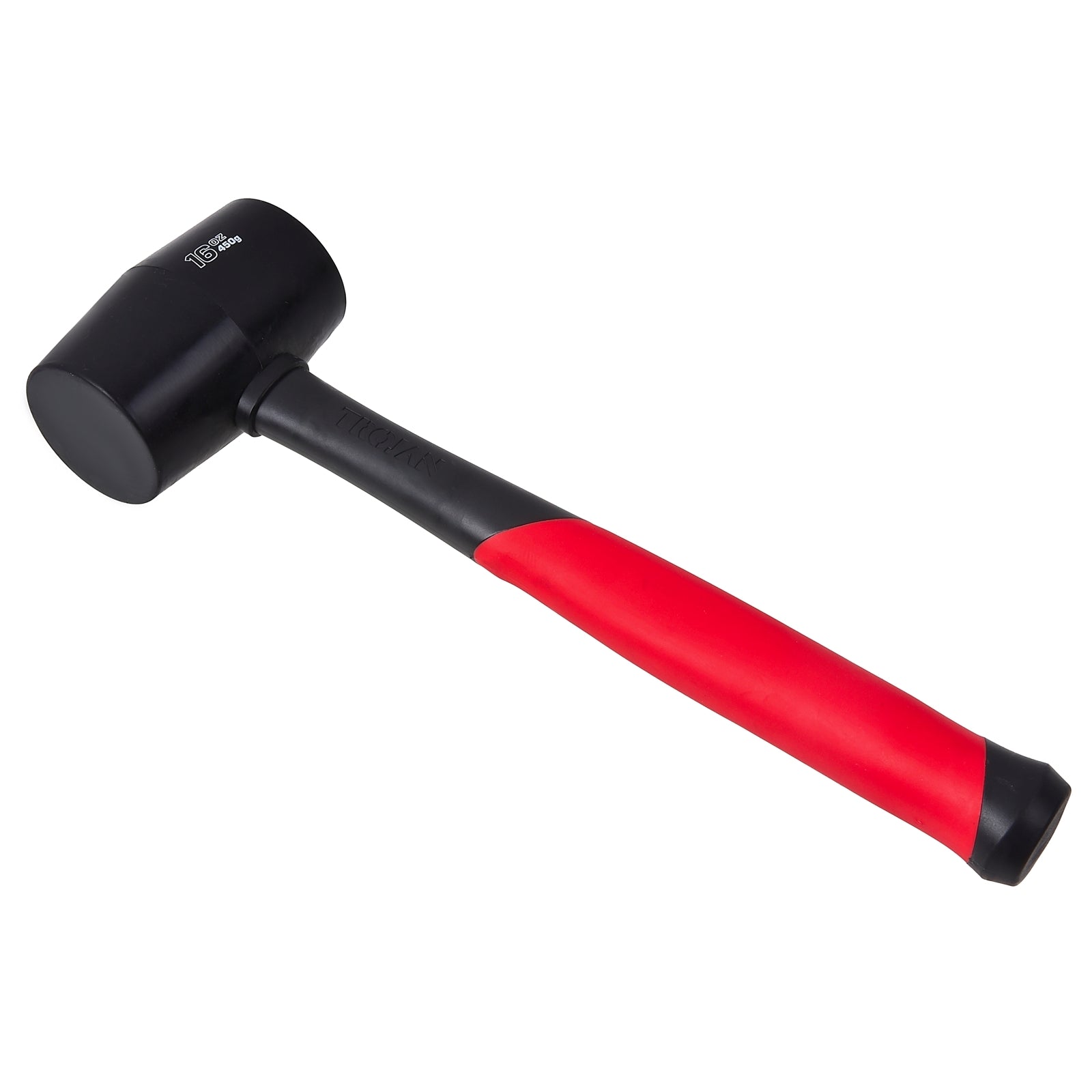 Trojan 16oz (450g) Fibreglass Rubber Mallet, Black