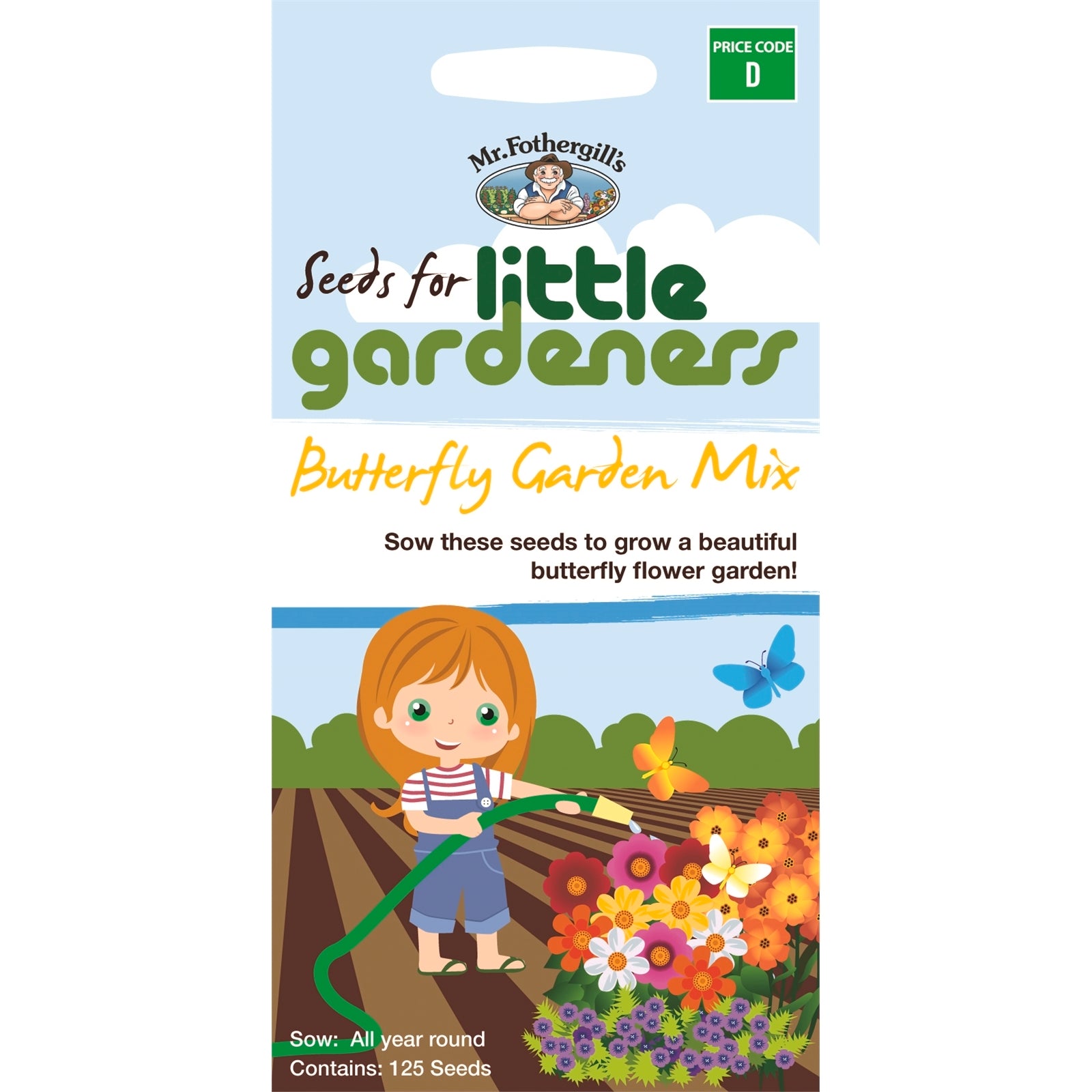 Mr Fothergill's Butterfly Garden Mix Seeds - Flower Mix to Attract Butterflies & Bees, Sun & Part Shade
