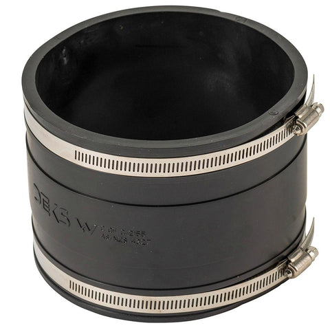 DEKS 150mm PVC to PVC Coupling Joiner - Black - 2 Clamps - WaterMark Approved - SuperSaverAU - view 1