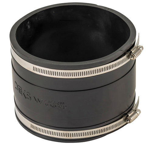 Deks 150mm Black PVC to PVC Coupling Joiner