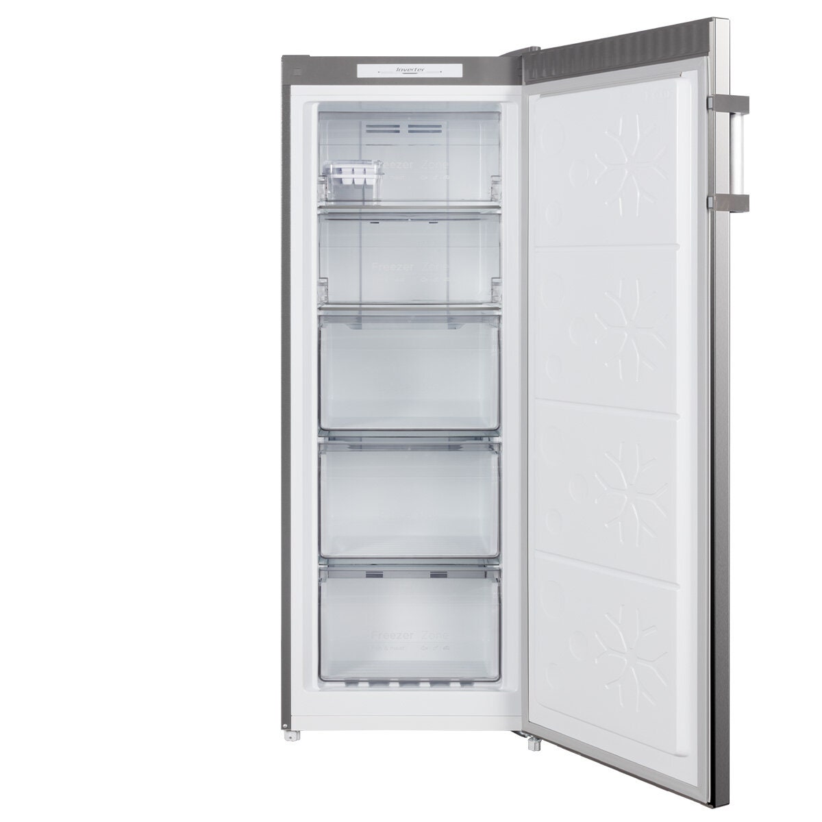 CHiQ 166L Hybrid Upright Freezer - Stainless Steel, Frost Free, Multi Air Flow, Reversible Door - CSH165NSS