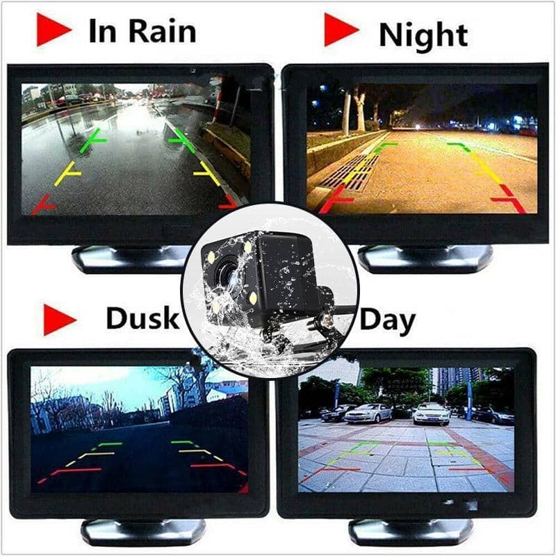 170 Degree Reverse Camera with Night Vision, Waterproof Car Rear View Parking Camera - view 5