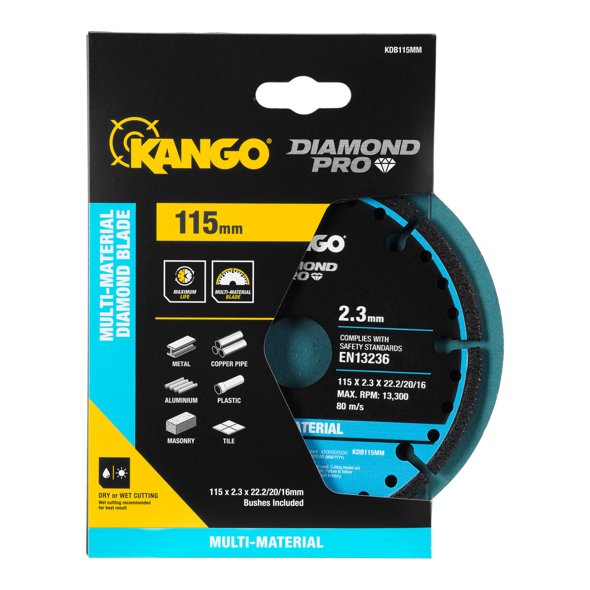 Kango 115mm Multi Material Diamond Blade - High Efficiency Cutting Tool - SuperSaverAU - view 1