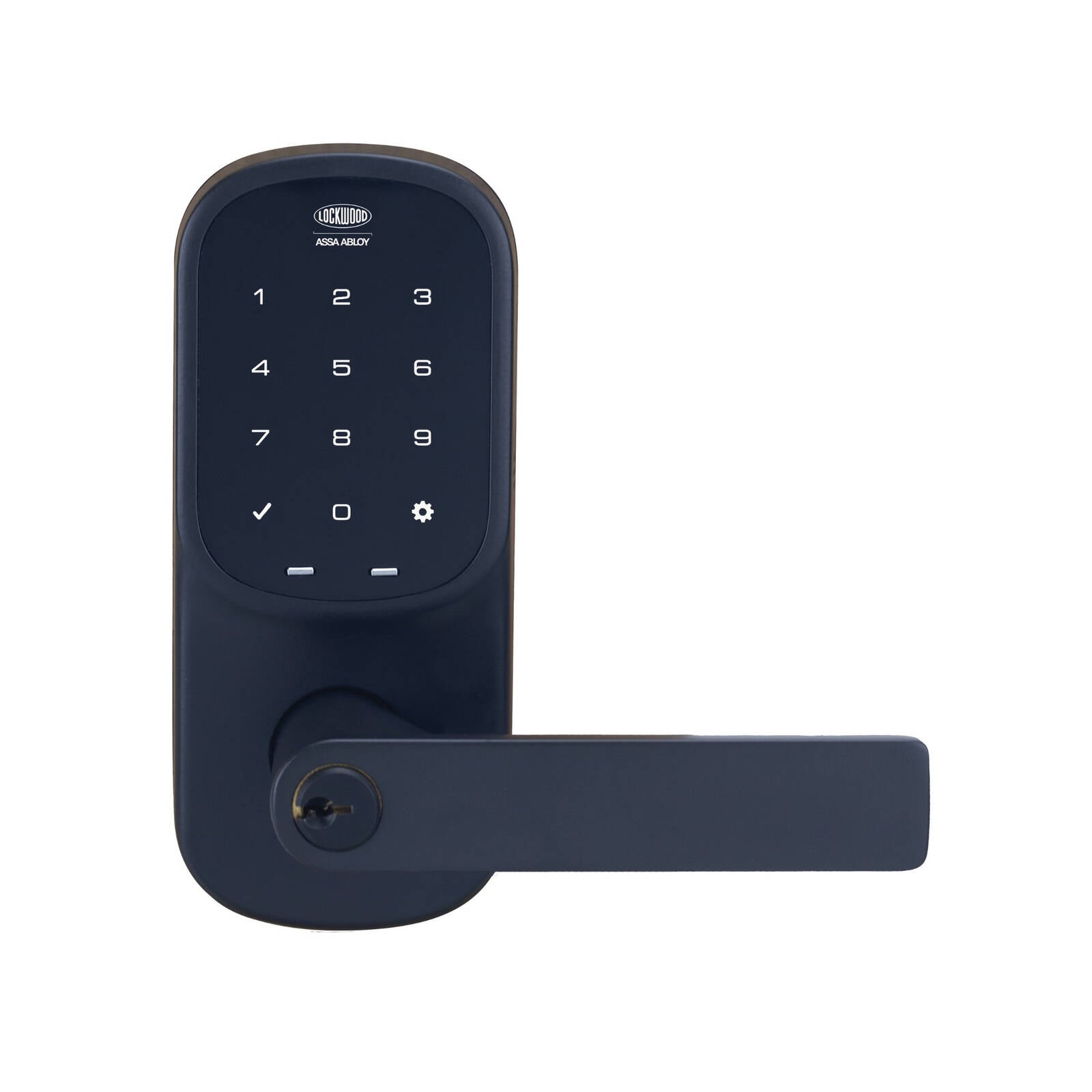 Lockwood SDL Smart Leverset Matt Black Keyless Entry with PIN, Key & Mobile Access