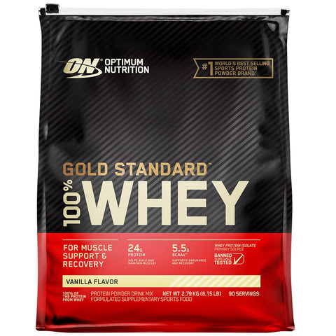Optimum Nutrition 100% Gold Standard Whey Vanilla 2.79kg - SuperSaverAU - view 1