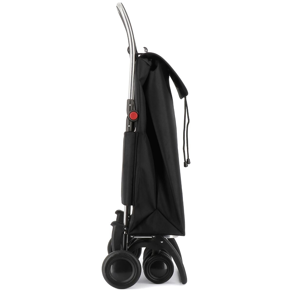 Rolser I-Max 4-Wheel Folding Trolley - Multifunctional Hook, Zippered Rear Pocket, Black - R-IMX306-1023